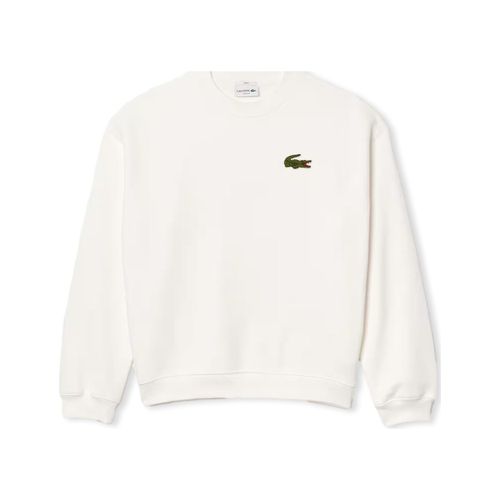 Felpa Loose Fit Badge Accent Sweatshirt - Blanc - Lacoste - Modalova