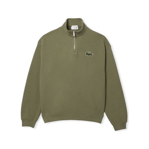 Felpa Loose Fit Zip Neck Sweatshirt - Vert Kaki - Lacoste - Modalova