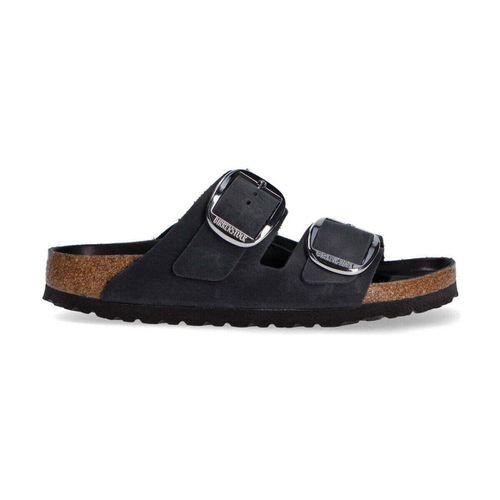 Scarpe Arizona Big Buckle pelle oliata nera - Birkenstock - Modalova