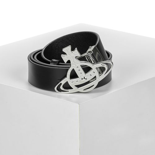 Cintura LINE ORB BUCKLE BELT/SILVER - Vivienne Westwood - Modalova