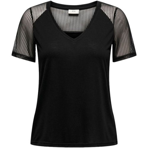 T-shirt JDYSTINNE S/S STRIPE MESH TOP JRS 15333563 - Jacqueline De Yong - Modalova