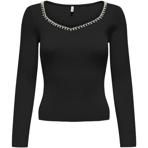 Maglione ONLEMMA LS V-NECK PEARL KNT 15328014 - Only - Modalova