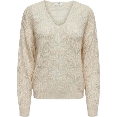 Maglione JDYBADUT L/S V-NECK STRUC GLITT PULL KNT 15302387 - Jacqueline De Yong - Modalova