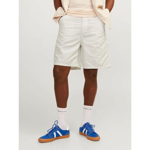 Pantaloni corti 12255496 CARPENTER LINEN-CLOUD DANCER - Jack & jones - Modalova