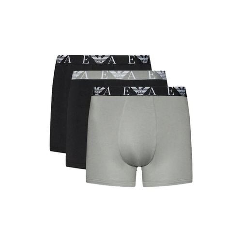 Boxer Underwear Three Pack Logo Boxers - Black/Stone - Emporio armani - Modalova