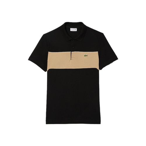 T-shirt & Polo Colour Block Polo Shirt Black/Beige - Lacoste - Modalova