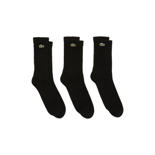 Calzini Sport 3 Pack High Cut Socks Black/Black/Black - Lacoste - Modalova