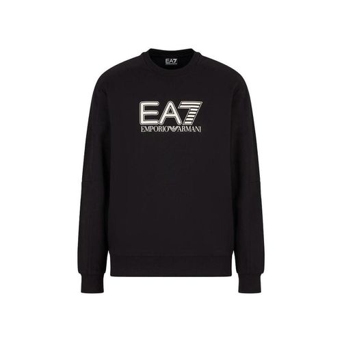 Felpa Visibility Cotton Sweatshirt Black - Ea7 emporio armani - Modalova