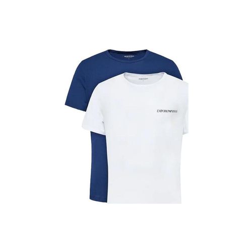 T-shirt & Polo Lounge 2 Pack Crew T-Shirts White/Blue - Emporio armani - Modalova