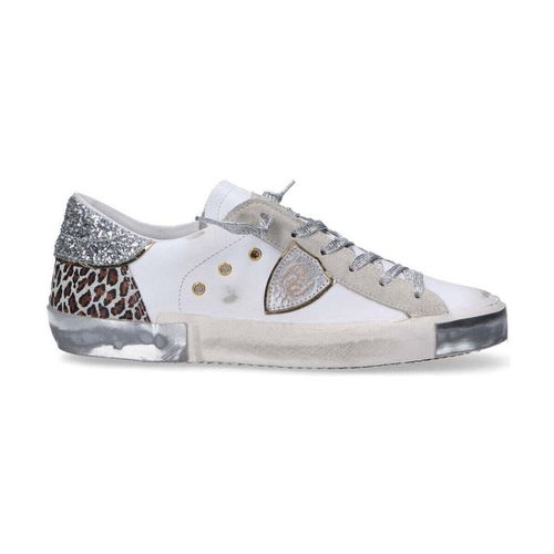 Sneakers basse sneakers Paris bianca glitter - Philippe Model - Modalova