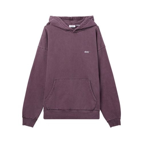 Felpa Obey Lowercase pigment hood - Obey - Modalova