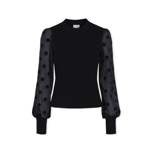 Maglione YAS Noos Dotme Knit LS - Black - Y.a.s - Modalova