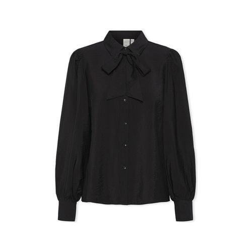 Camicetta YAS Noos Pil LS Bow Shirt - Black - Y.a.s - Modalova