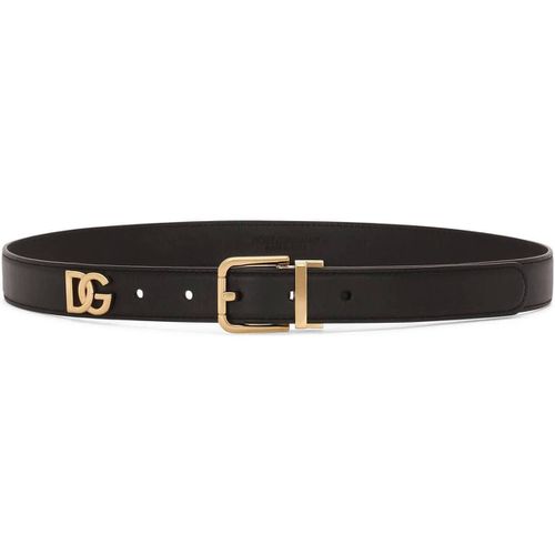 Cintura Cintura con placca logo - D&g - Modalova