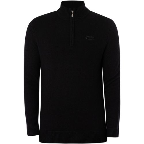 Maglione Maglia Essential Emb Half Zip - Superdry - Modalova