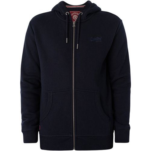 Felpa Felpa con cappuccio e zip con logo essenziale - Superdry - Modalova