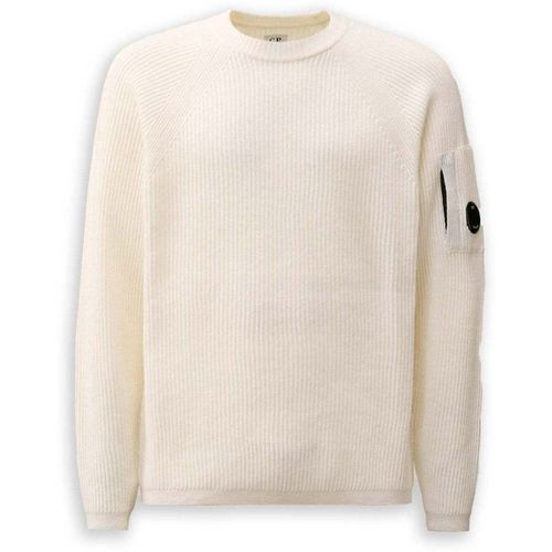 Felpa Cp Company Lambswool Latte - Cp Company - Modalova