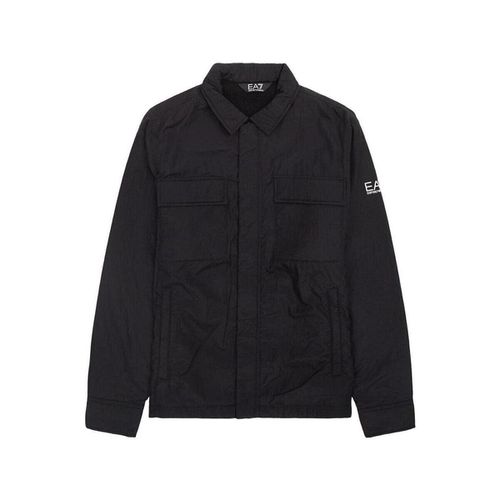 Giubbotto Chest Pocket Overshirt Jacket Black - Ea7 emporio armani - Modalova