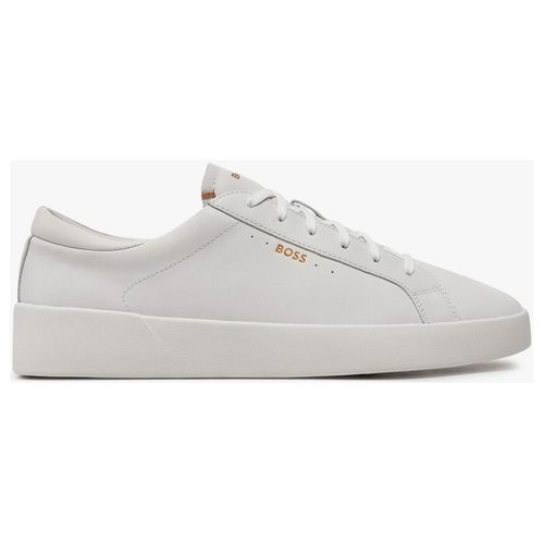 Sneakers Sneakers uomo in pelle con logo laterale - Boss - Modalova