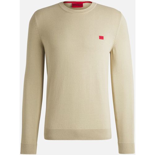 Maglione Maglia uomo in cotone con etichetta logata - Boss - Modalova