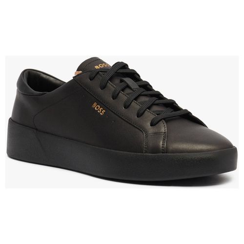 Sneakers Sneakers uomo in pelle con logo laterale - Boss - Modalova