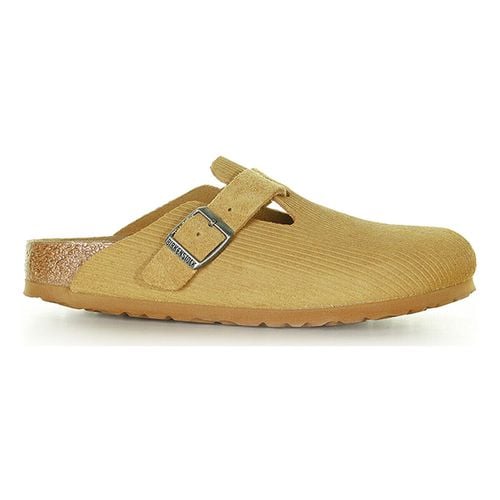 Pantofole Sabot Boston in suede goffrata Corduroy - Birkenstock - Modalova