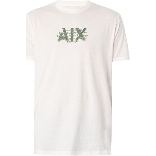 T-shirt T-shirt con grafica sbiadita con logo - EAX - Modalova