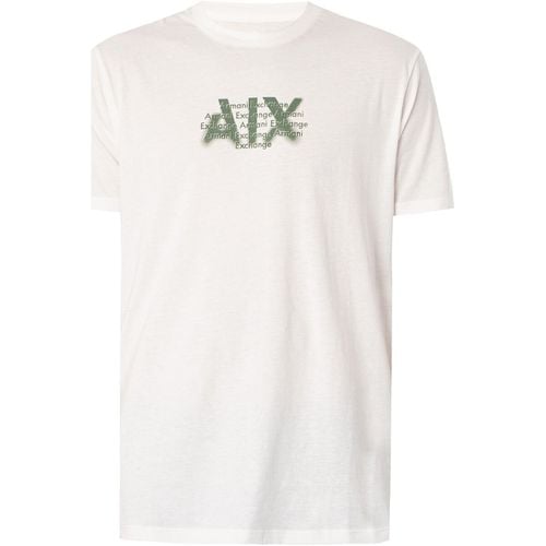 T-shirt T-Shirt Con Grafica Sbiadita Con Logo - EAX - Modalova