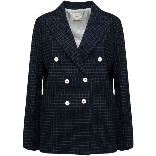 Giacche 153807 BLAZER WOOL CHECK - Alysi - Modalova