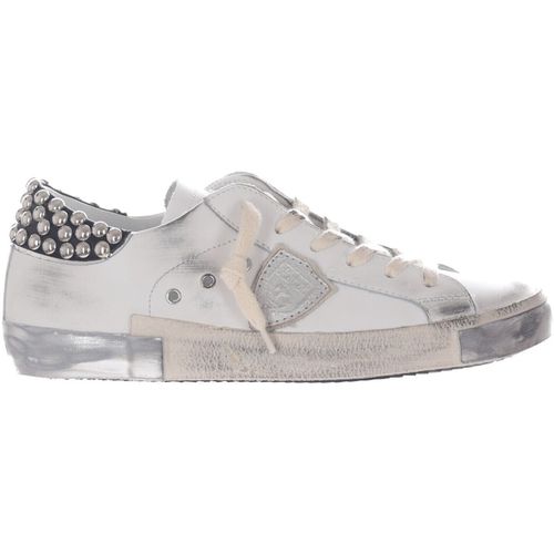 Sneakers Sneaker paris x low in pelle con borchie - Philippe Model - Modalova