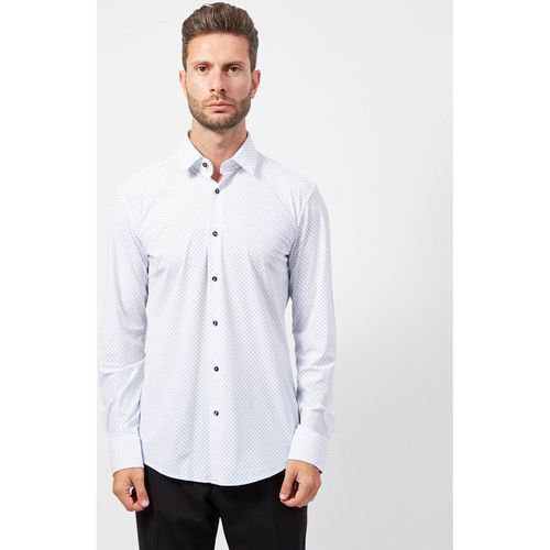 Camicia a maniche lunghe Camicia uomo slim fit con micro stampa - Boss - Modalova