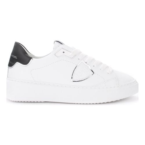 Sneakers Sneaker Temple in pelle bianca con spoiler - Philippe Model - Modalova