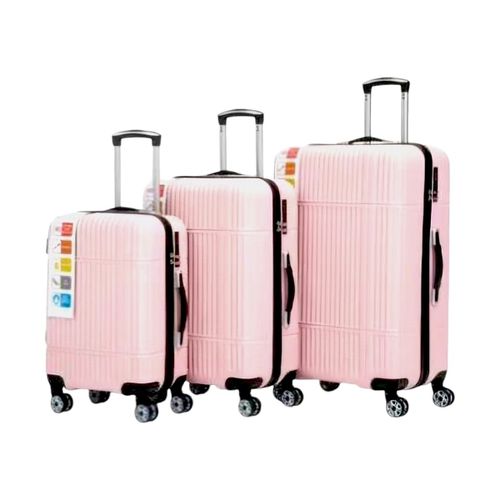 Valigia rigida Set di 3 valigie chiaro con struttura rigida trolley valig - Malu Shoes - Modalova