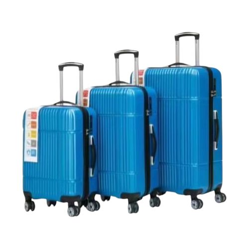 Valigia rigida Set di 3 valigie blu cobalto con struttura rigida trolley valig - Malu Shoes - Modalova