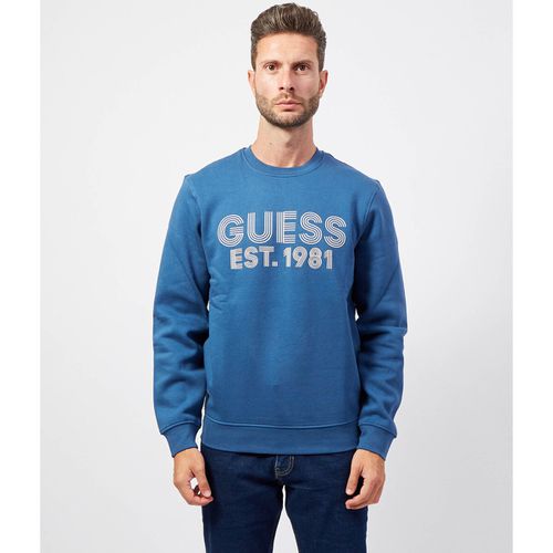 Felpa Felpa uomo in misto cotone con logo - Guess - Modalova