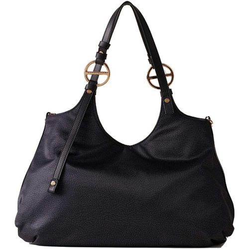 Borsa Shopping Shopping medium in nylon op riciclato e pelle - Borbonese - Modalova