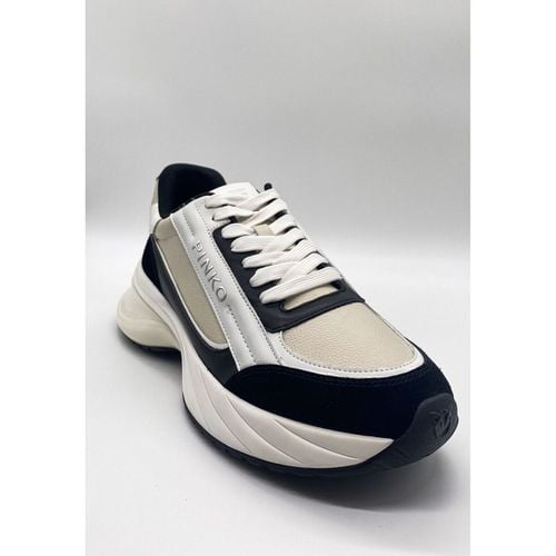 Sneakers basse SNEAKER TUMBLED LEATHER/COW SUEDE/SPREADING - Pinko - Modalova