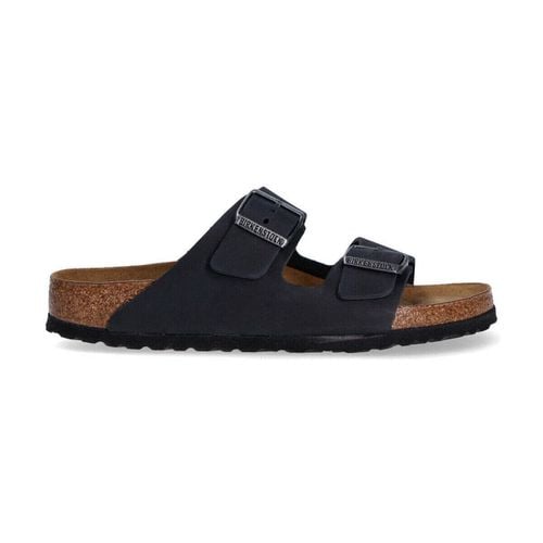 Scarpe ciabatta Arizona in pelle nera - Birkenstock - Modalova