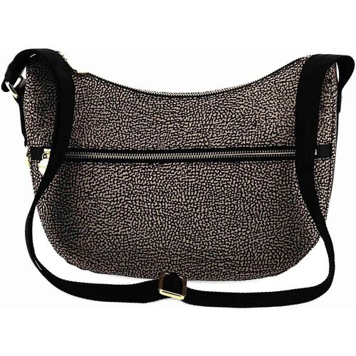 Borsa a tracolla Luna bag small in nylon op riciclato e pelle - Borbonese - Modalova