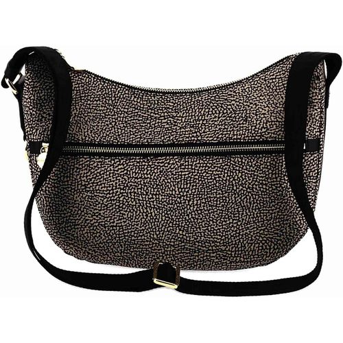 Borsa a tracolla Luna bag middle in nylon op riciclato e pelle - Borbonese - Modalova