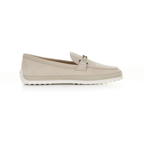 Scarpe Mocassino in suede con accessorio T Ring - Tod's - Modalova