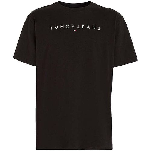 T-shirt & Polo Linear Logo T-Shirt Black - Tommy Jeans - Modalova