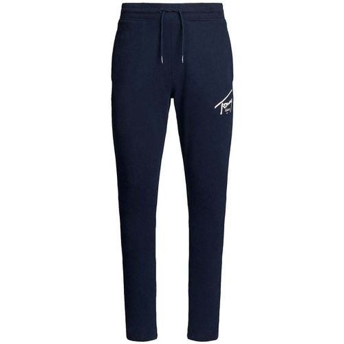 Pantaloni Sportivi Signature Logo Graphic Slim Joggers Dark Night Navy - Tommy Jeans - Modalova