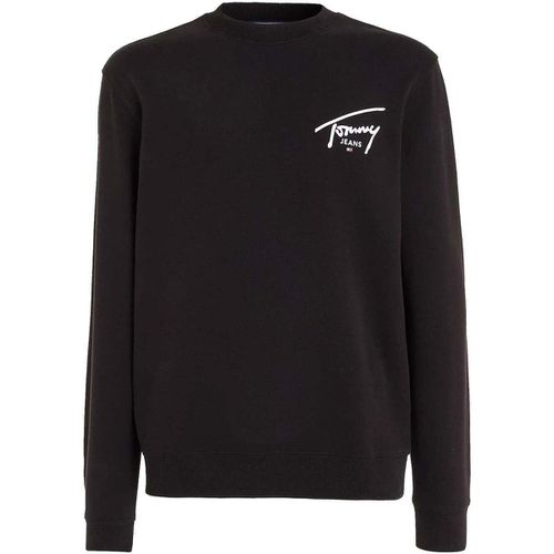 Felpa Signature Logo Graphic Sweatshirt Black - Tommy Jeans - Modalova