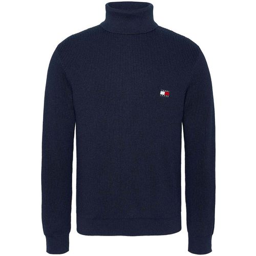 Felpa Slim Roll Neck Jumper Dark Night Navy - Tommy Jeans - Modalova