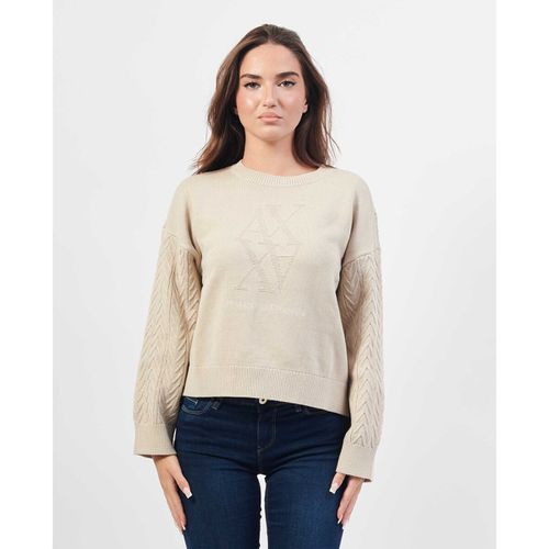 Maglione Maglione donna in cotone con logo - EAX - Modalova