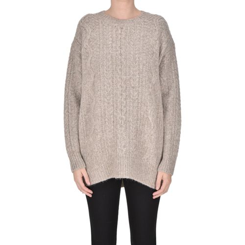 Maglione Pullover oversize in maglia a trecce MGP00004146AI - C.t. Plage - Modalova