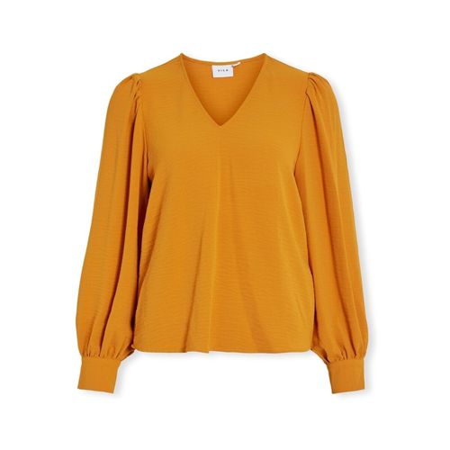 Camicetta Top Gaja L/S - Inca Gold - Vila - Modalova