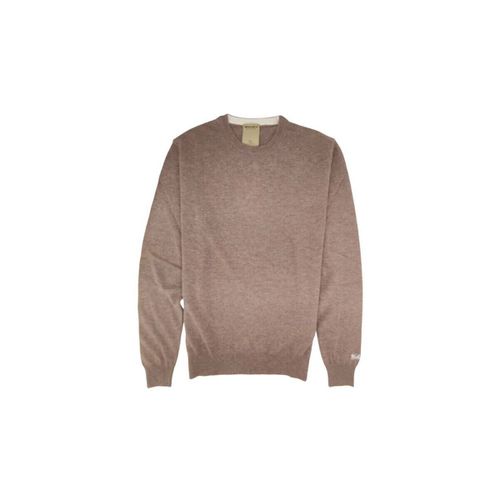 Maglione Maglia Lambswool Crewneck Uomo Mocha Meringue - Woolrich - Modalova