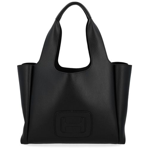 Borsa a spalla Shopping H-Bag Media in pelle nera - Hogan - Modalova